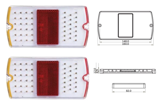 Model No. KT57250P Stop, Tail and Indicator Lamp Kit Includes 2 lamps per blister pack