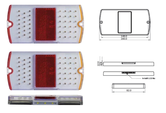 Model No. KT57251P Stop, Tail, Indicator and Licence Plate Lamp Kit Includes 2 lamps per blister pack